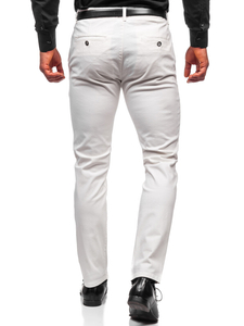 Pantalon chino pour homme blanc Bolf 1143