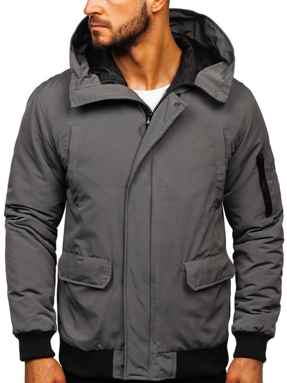 Blouson d'hiver pour homme gris Bolf 2019005