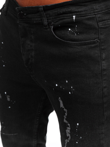 Homme Pantalon en jean regular fit Noir Bolf 6855