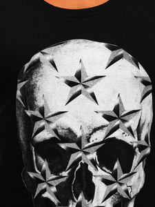 Tank top de boxeur noir avec imprimé Bolf 14831