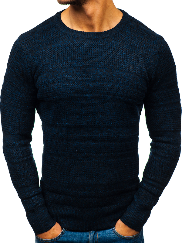 Pull bleu marine homme Bolf H1805