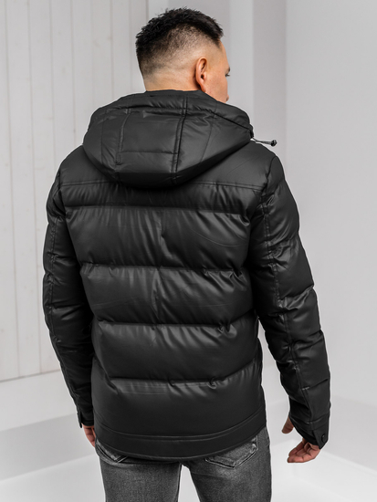 Homme Blouson d'hiver à capuche Noir Bolf 22M327A1