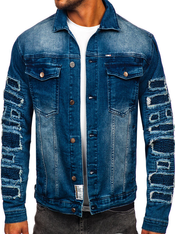Homme Blouson en jean Bleu foncé Bolf MJ523BS