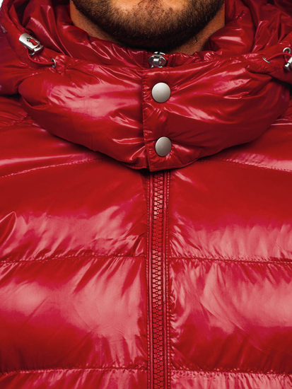 Homme Blouson matelassée d'hiver Rouge Bolf 9981