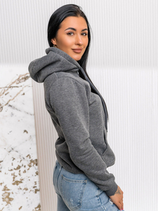 Femme Sweat-shirt kangourou Graphite Bolf W02A1