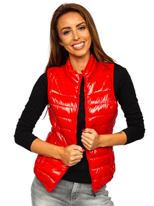Gilet matelassé pour femme rouge Bolf R0107A