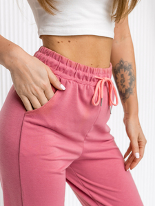 Pantalon de sport pour femme rose Bolf YY27NM