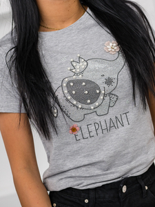 Femme T-shirt imprimé Gris Bolf 96T625