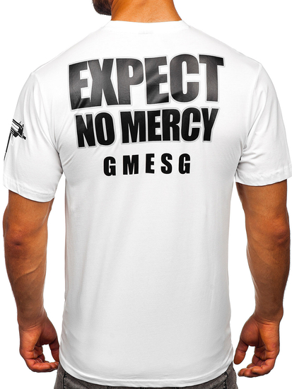 Tee-shirt imprimé pour homme blanc Bolf 2291