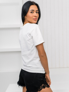 Femme T-shirt imprimé Blanc Bolf 97T2102