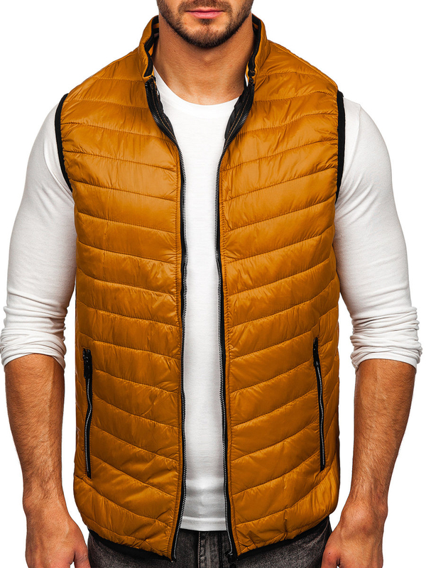 Gilet matelassé pour homme camel Bolf 7103