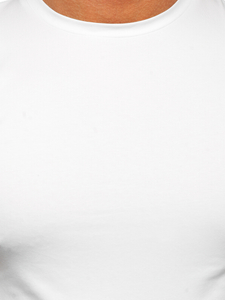 Tee-shirt sans imprimé pour homme blanc Bolf MT3001