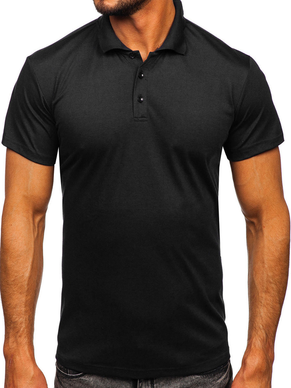 Polo pour homme noir Bolf 8T80