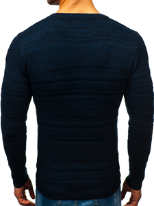 Pull bleu marine homme Bolf H1805