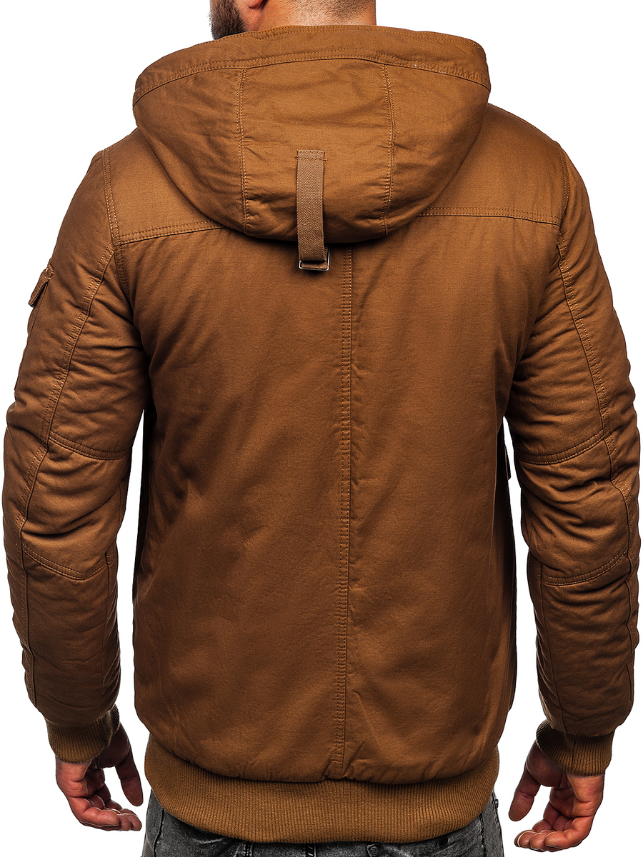 Blouson d'hiver épais en coton pour homme camel Bolf 1890 CAMEL