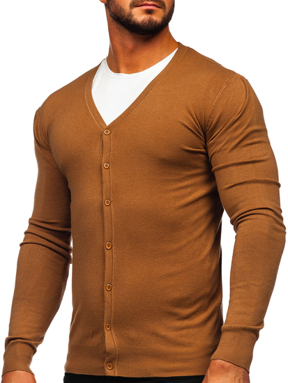 Pull avec fermeture pour homme marron Bolf YY06