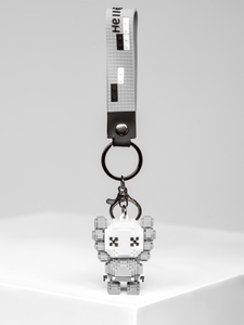 Porte-clés Pixel Gris Bolf TT403-2