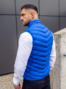 Homme Gilet matelassé Bleu Bolf HDL88006A