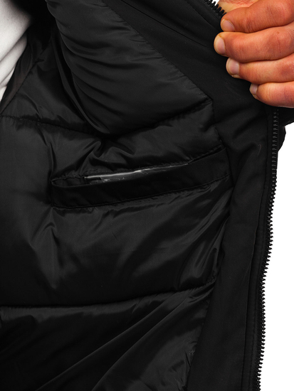 Homme Blouson d'hiver Noir Bolf 25M9805