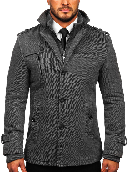 Manteau d'hiver pour homme gris Bolf 88802
