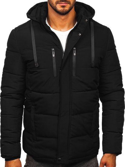 Homme Blouson d'hiver matelassé Noir Bolf 31M5027