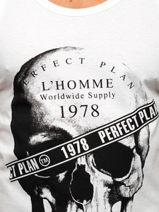 Tank top boxeur avec imprimé blanc Bolf 14838