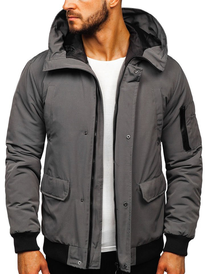 Blouson d'hiver pour homme gris Bolf 2019005