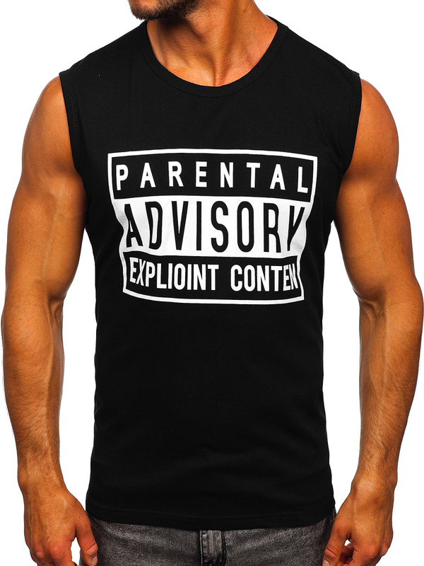 Tank top avec imprimé noir Bolf 14828