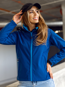 Femme Blouson softshell de transition Bleu foncé Bolf AB056