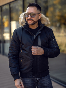 Blouson d'hiver pour homme noir Bolf 2129