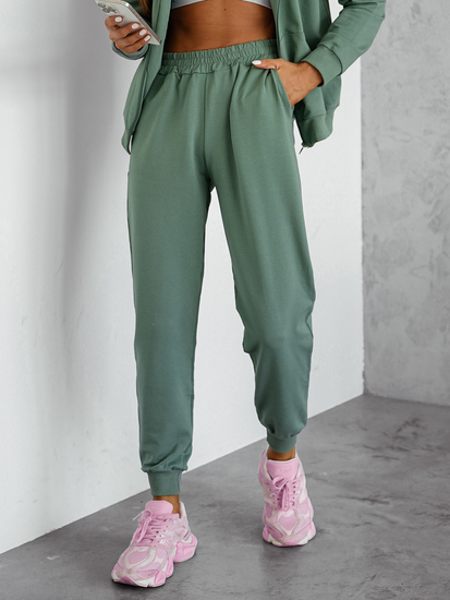 Survêtement deux pièces à capuche femme Kaki Bolf 821110