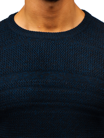 Pull bleu marine homme Bolf H1805