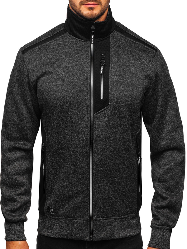 Homme Blouson de transition à col montant Graphite Bolf TC1232