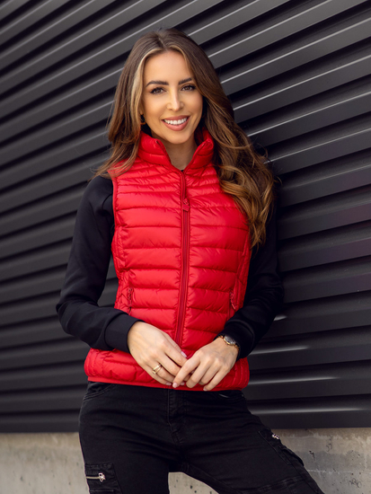 Gilet matelassé pour femme rouge Bolf B2705A