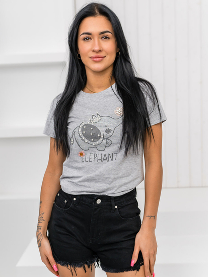 Femme T-shirt imprimé Gris Bolf 96T625