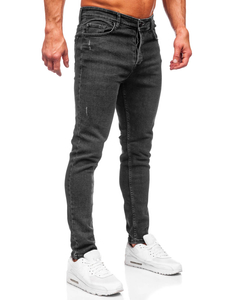 Homme Pantalon en jean regular fit Noir Bolf 6112