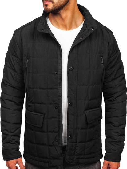 Homme Blouson à mi-saison matelassé Noir Bolf 5M709