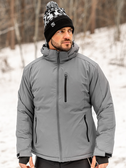 Blouson d'hiver sportif pour homme graphite Bolf HH011
