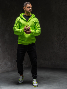 Homme Sweat-shirt à capuche Céladon Bolf 2008A1