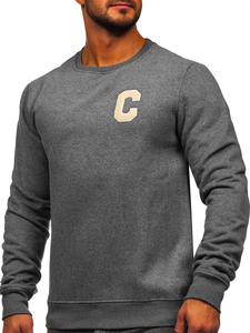 Homme Sweat-shirt imprimé Graphite Bolf MF2019