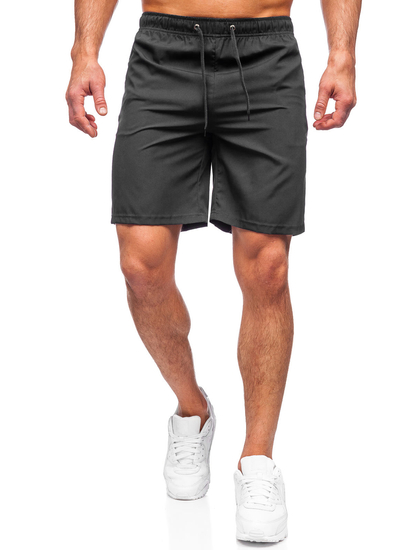 Pantalon court sportif noir pour homme Bolf HH037