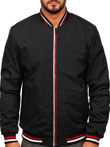 Blouson bomber de transition pour homme noir Bolf 84M3001