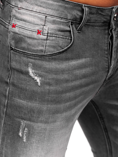 Homme Pantalon en jean slim fit Noir Bolf MP0054N