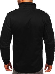 Blouson de transition en coton pour homme noir Bolf 10290