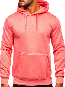 Survêtement avec sweat-shirt à capuche kangourou pour homme rose Bolf D002-53
