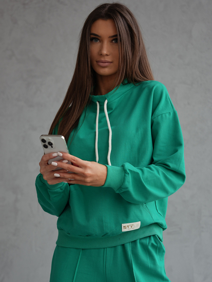 Ensemble de survêtement deux pièces femme vert Bolf 82162