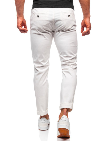 Pantalon chino pour homme blanc Bolf 1143