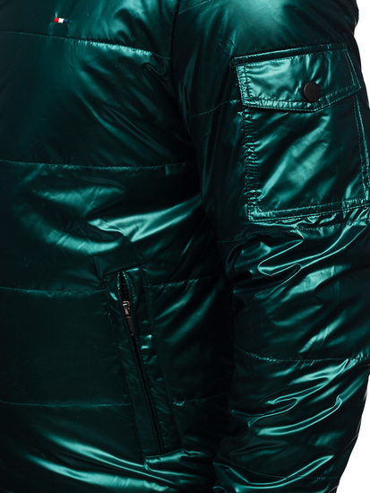 Blouson de transition sportif matelassé pour homme vert Bolf 2143