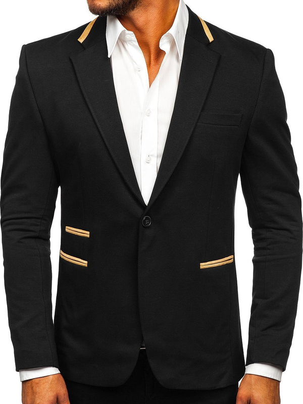 Veste élégante pour homme noire Bolf 9400