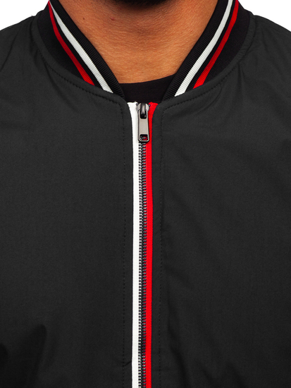 Blouson bomber de transition pour homme noir Bolf 84M3001